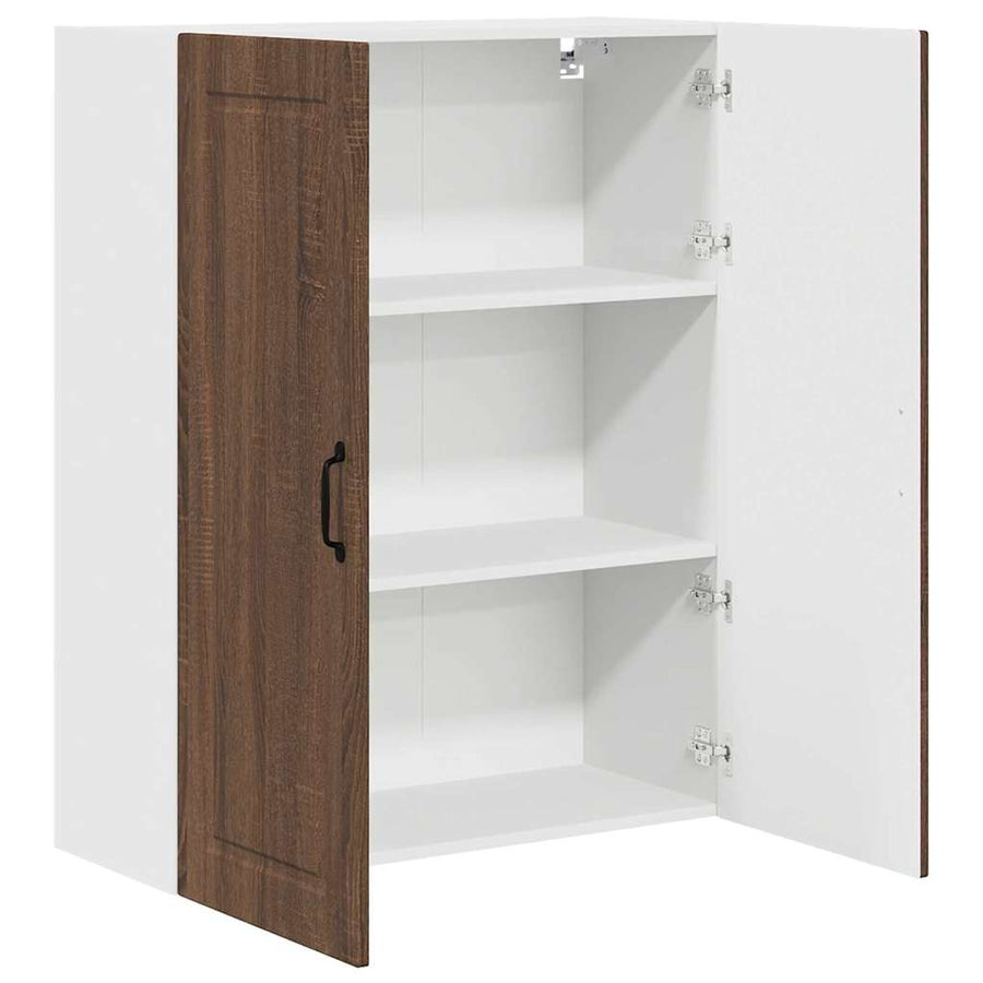 Keukenkast aan de muur met plank Bruin Eiken 80 x 31 x 100 cm