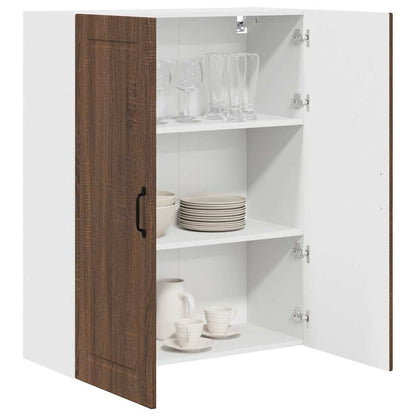 Keukenkast aan de muur met plank Bruin Eiken 80 x 31 x 100 cm
