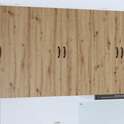 Keukenkast 80x31x100 cm artisan eiken bewerkt hout