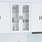 Keukenkast 80x31x100 cm wit bewerkt hout