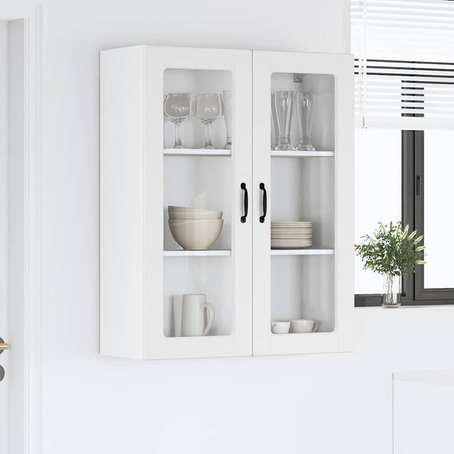 Keukenkast aan de muur Wit 80 x 31 x 100 cm Bewerkt hout