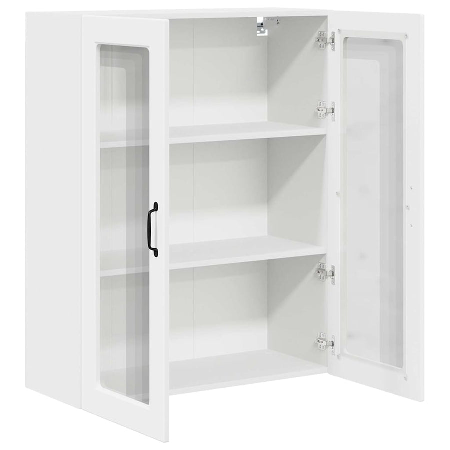 Keukenkast aan de muur Wit 80 x 31 x 100 cm Bewerkt hout