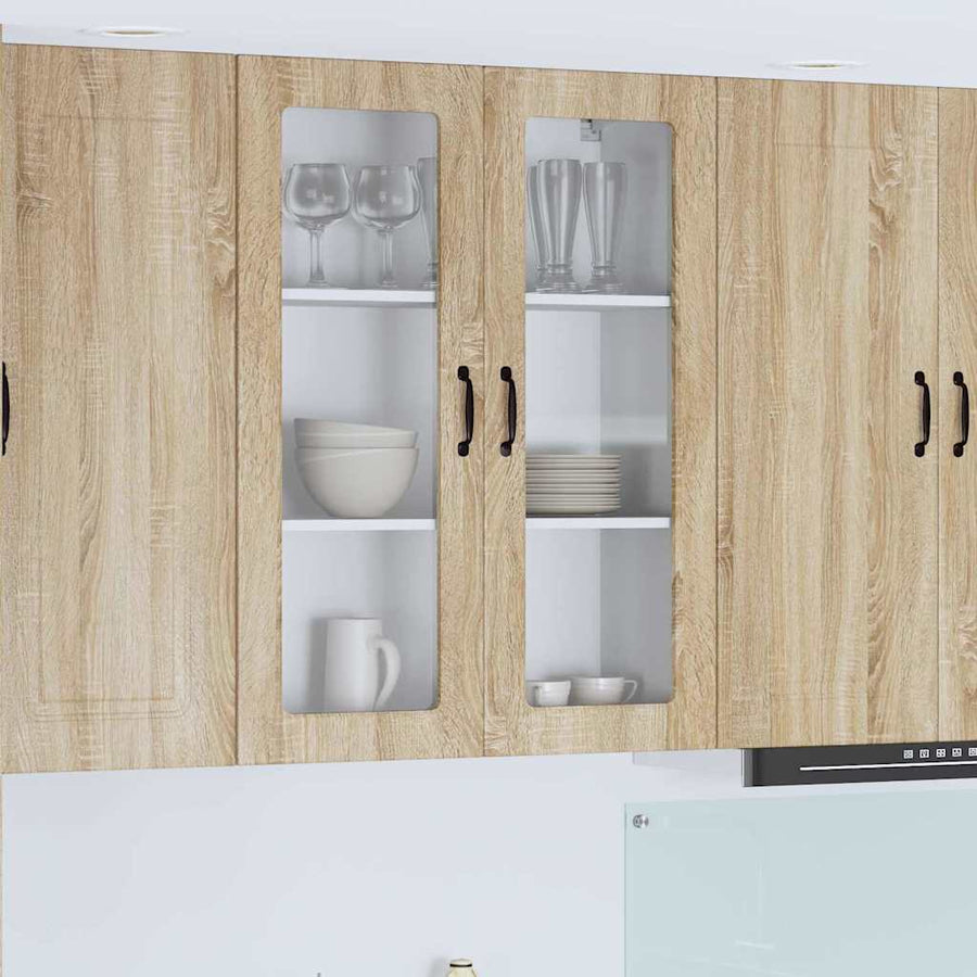 Keukenkast aan de muur met plank Sonoma Eiken 80 x 31 x 100 cm