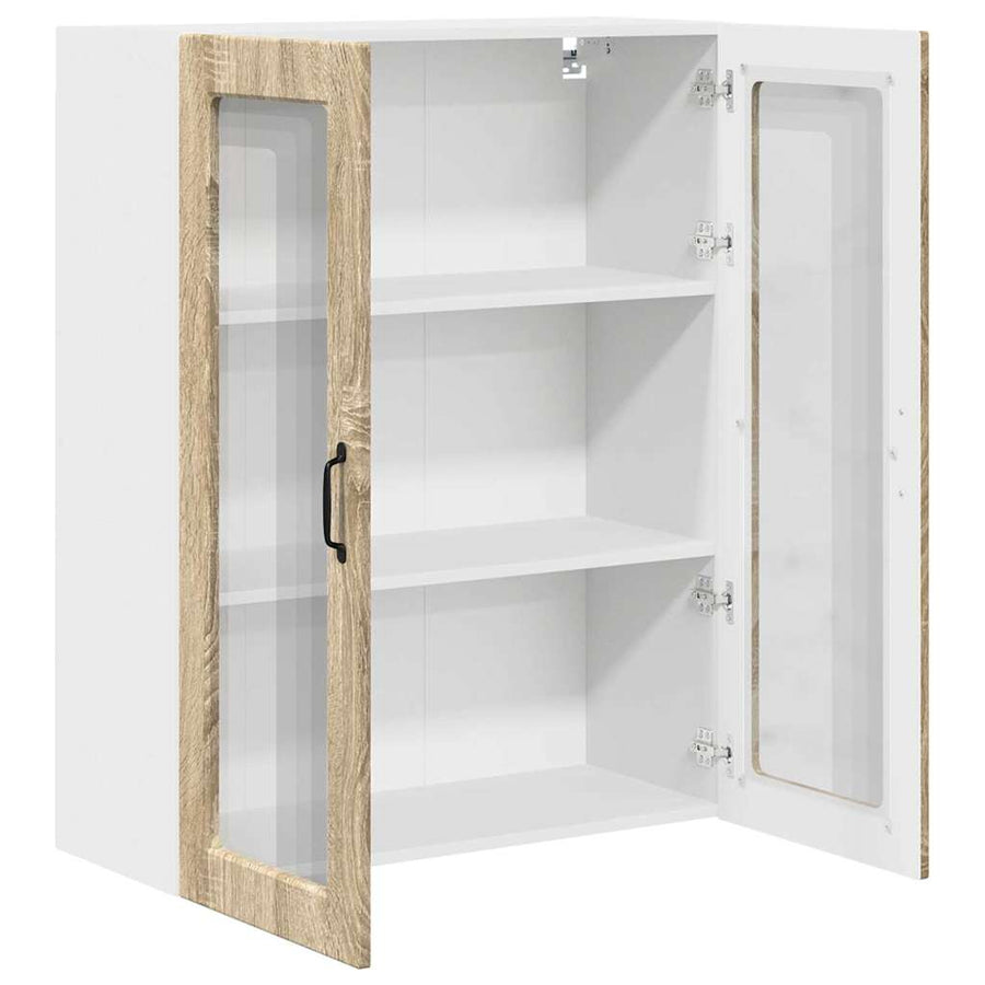 Keukenkast aan de muur met plank Sonoma Eiken 80 x 31 x 100 cm