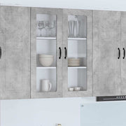 Keukenwandkast 80x31x100 cm beton grijs bewerkt hout