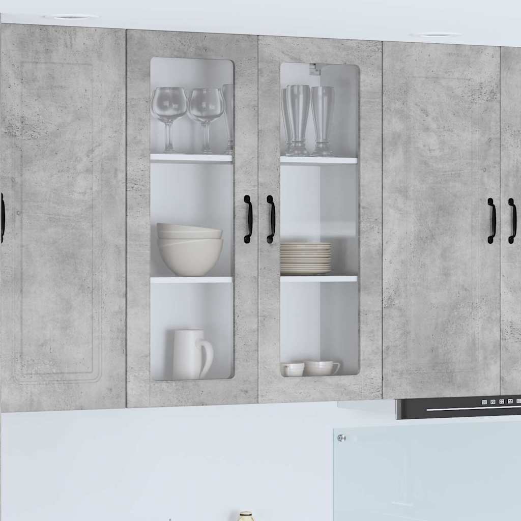 Keukenkast aan de muur met plank Beton Grijs 80 x 31 x 100 cm