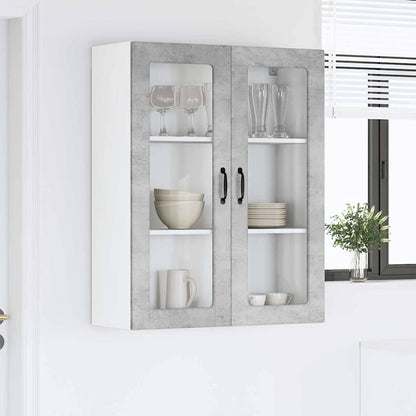 Keukenkast aan de muur met plank Beton Grijs 80 x 31 x 100 cm