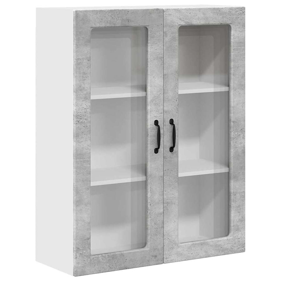 Keukenkast aan de muur met plank Beton Grijs 80 x 31 x 100 cm