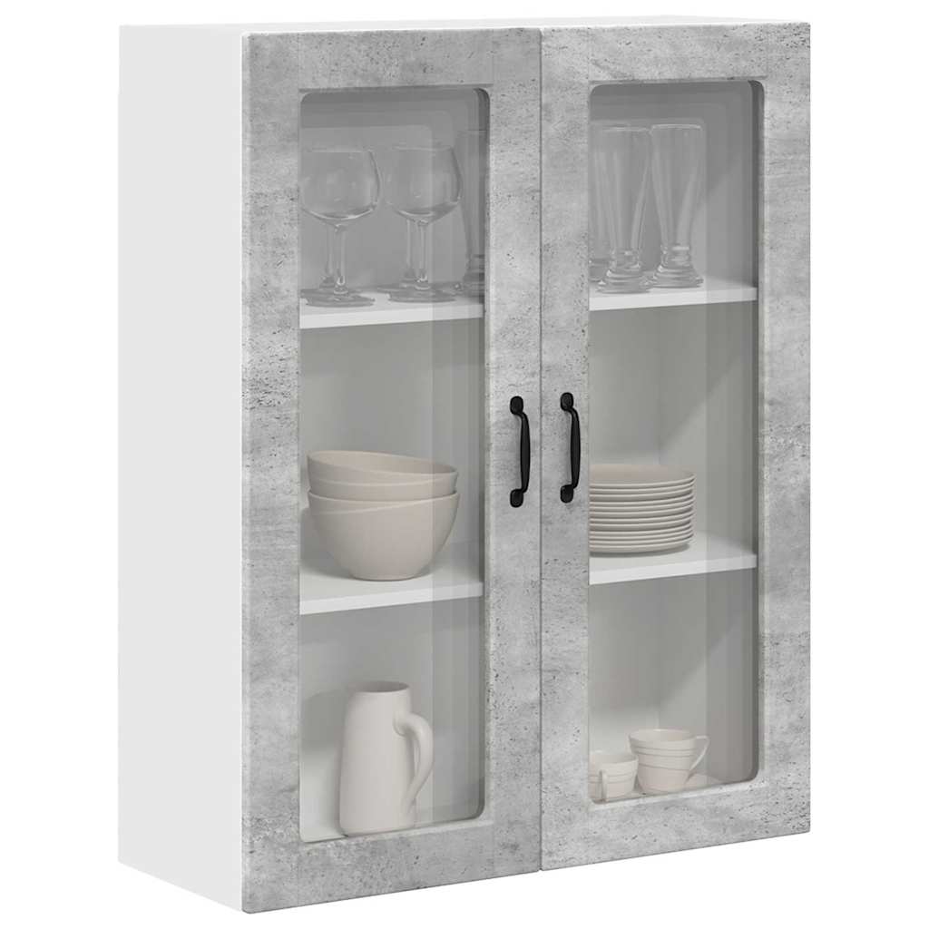 Keukenkast aan de muur met plank Beton Grijs 80 x 31 x 100 cm