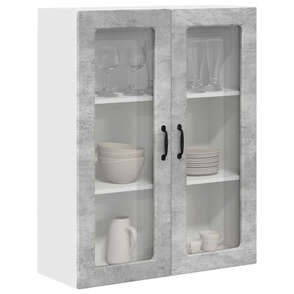 Keukenkast aan de muur met plank Beton Grijs 80 x 31 x 100 cm