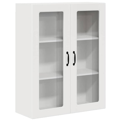 Keukenkast aan de muur met plank Hoogglans wit 80 x 31 x 100 cm