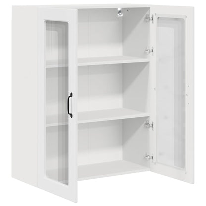 Keukenkast aan de muur met plank Hoogglans wit 80 x 31 x 100 cm