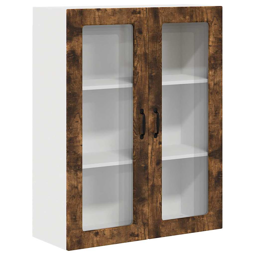Keukenkast aan de muur met plank Gerookt eiken 80 x 31 x 100 cm