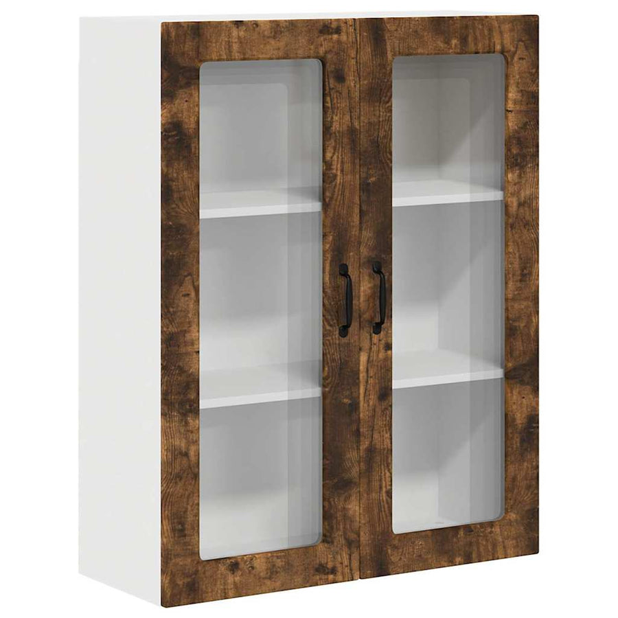 Keukenkast aan de muur met plank Gerookt eiken 80 x 31 x 100 cm