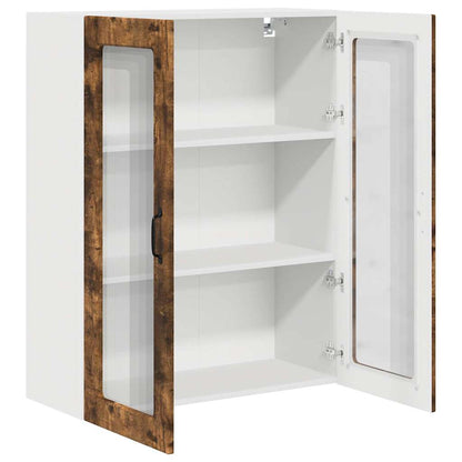 Keukenkast aan de muur met plank Gerookt eiken 80 x 31 x 100 cm