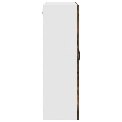 Keukenkast aan de muur met plank Gerookt eiken 80 x 31 x 100 cm