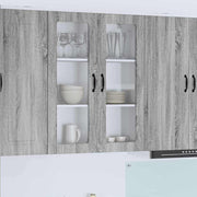 Keukenkast 80x31x100 cm grijs sonoma bewerkt hout