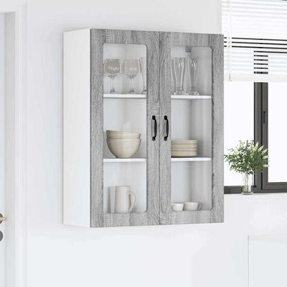 Keukenkast aan de muur met plank Grijs Sonoma 80 x 31 x 100 cm