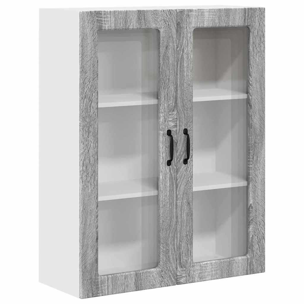 Keukenkast aan de muur met plank Grijs Sonoma 80 x 31 x 100 cm