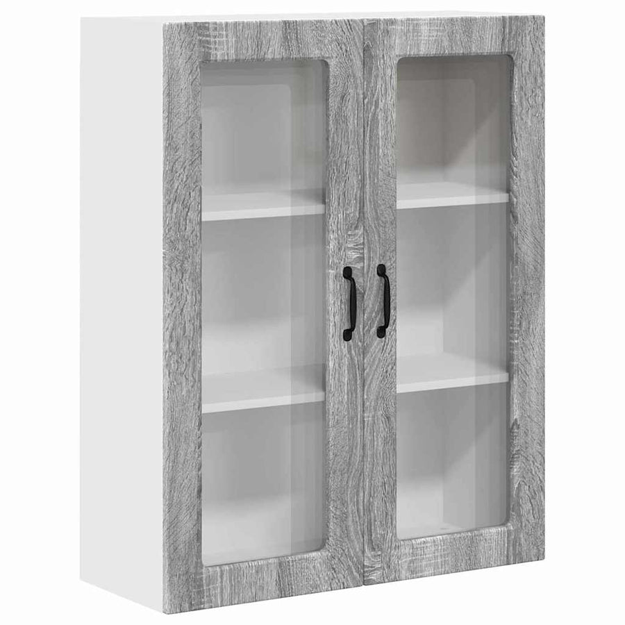 Keukenkast aan de muur met plank Grijs Sonoma 80 x 31 x 100 cm