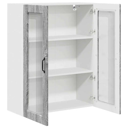 Keukenkast aan de muur met plank Grijs Sonoma 80 x 31 x 100 cm