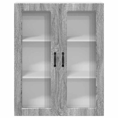 Keukenkast aan de muur met plank Grijs Sonoma 80 x 31 x 100 cm