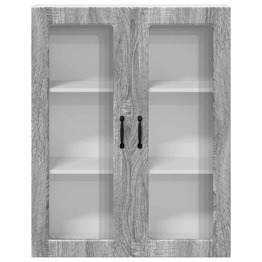 Keukenkast aan de muur met plank Grijs Sonoma 80 x 31 x 100 cm