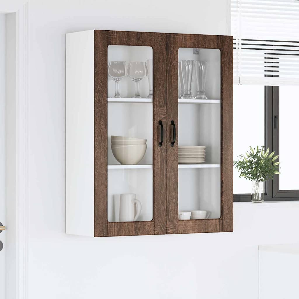 Keukenkast aan de muur met plank Bruin Eiken 80 x 31 x 100 cm