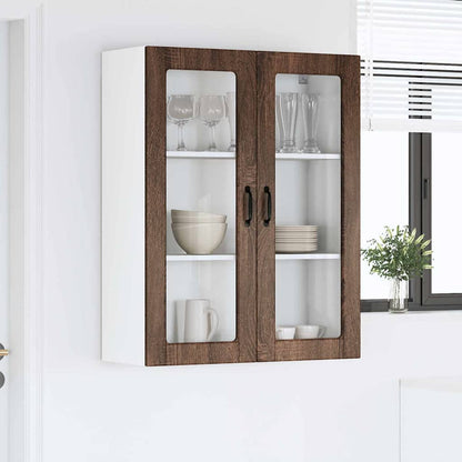 Keukenkast aan de muur met plank Bruin Eiken 80 x 31 x 100 cm