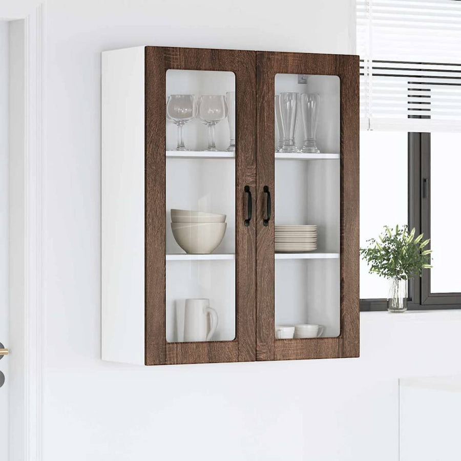 Keukenkast aan de muur met plank Bruin Eiken 80 x 31 x 100 cm