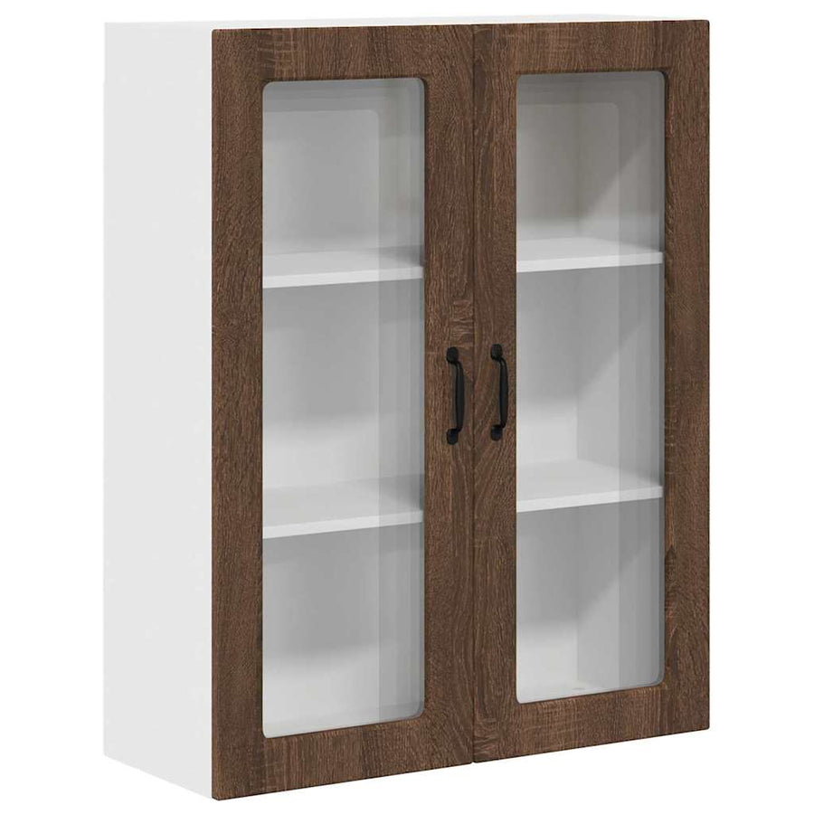 Keukenkast aan de muur met plank Bruin Eiken 80 x 31 x 100 cm