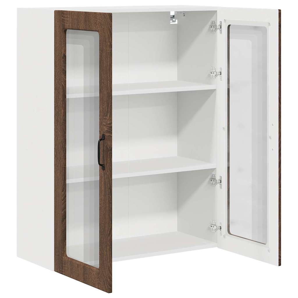 Keukenkast aan de muur met plank Bruin Eiken 80 x 31 x 100 cm