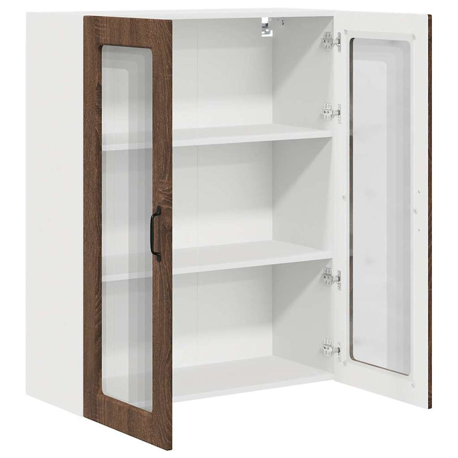 Keukenkast aan de muur met plank Bruin Eiken 80 x 31 x 100 cm