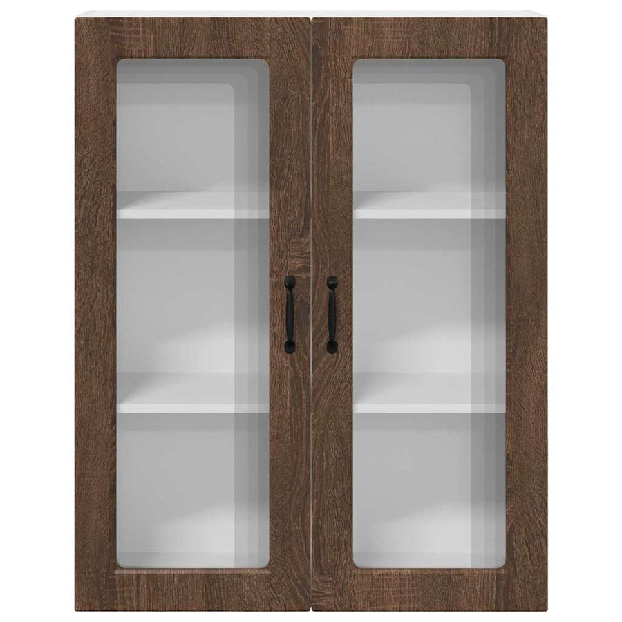 Keukenkast aan de muur met plank Bruin Eiken 80 x 31 x 100 cm