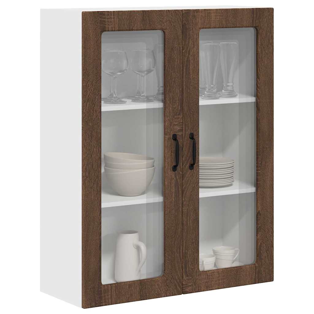 Keukenkast aan de muur met plank Bruin Eiken 80 x 31 x 100 cm