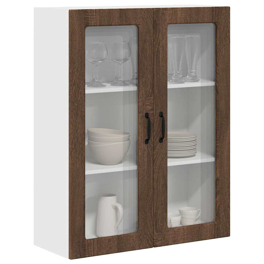 Keukenkast aan de muur met plank Bruin Eiken 80 x 31 x 100 cm
