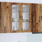 Keukenwandkast 80x31x100 cm bewerkt hout oud hout