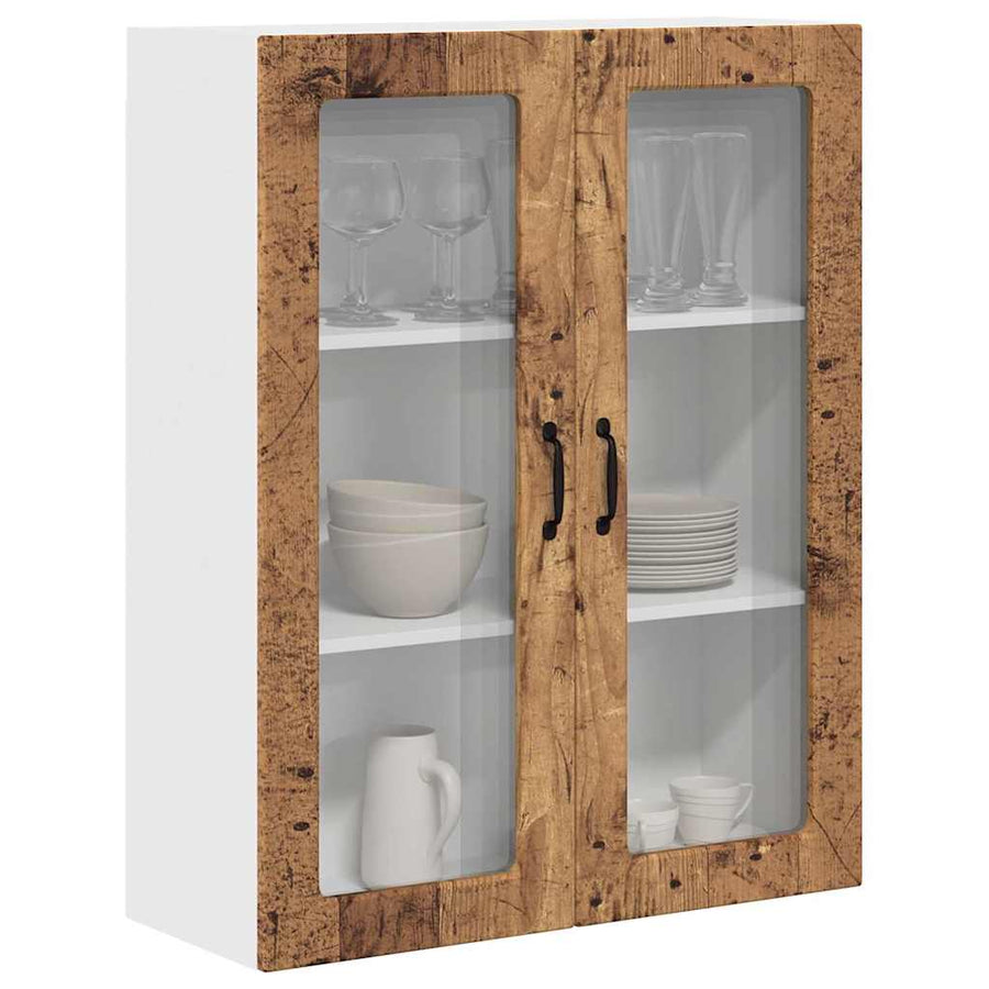 Keukenkast aan de muur Oud Hout 80 x 31 x 100 cm Bewerkt hout