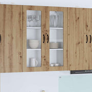 Keukenkast 80x31x100 cm artisan eiken bewerkt hout