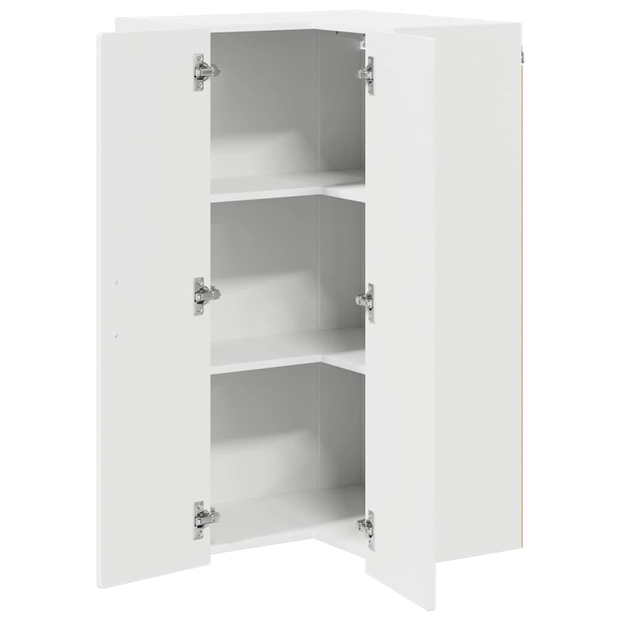 Keukenkast aan de muur Wit 57 x 57 x 100 cm Bewerkt hout