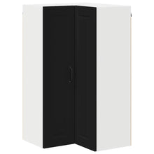 Keukenkast aan de muur Zwart 57 x 57 x 100 cm Bewerkt hout