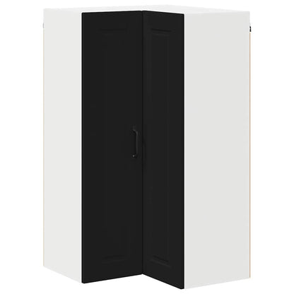 Keukenkast aan de muur Zwart 57 x 57 x 100 cm Bewerkt hout
