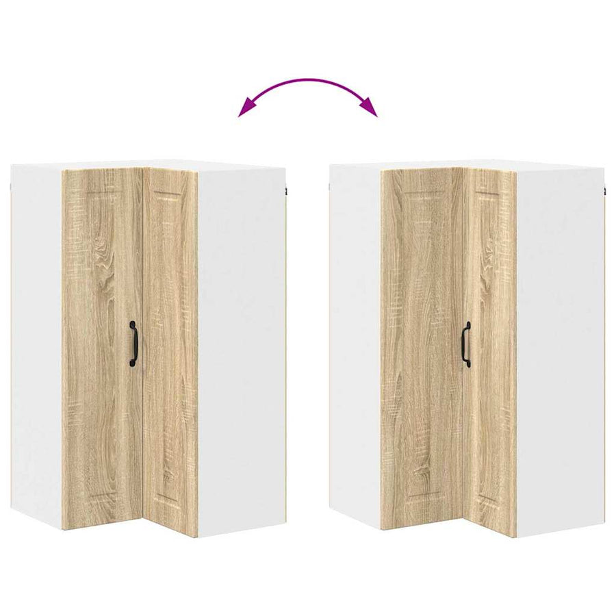 Keukenkast aan de muur met plank Sonoma Eiken 57 x 57 x 100 cm