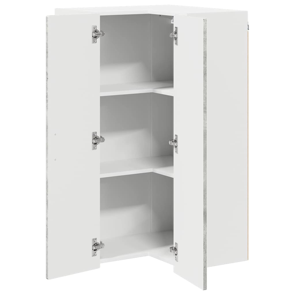 Keukenkast aan de muur met plank Beton Grijs 57 x 57 x 100 cm