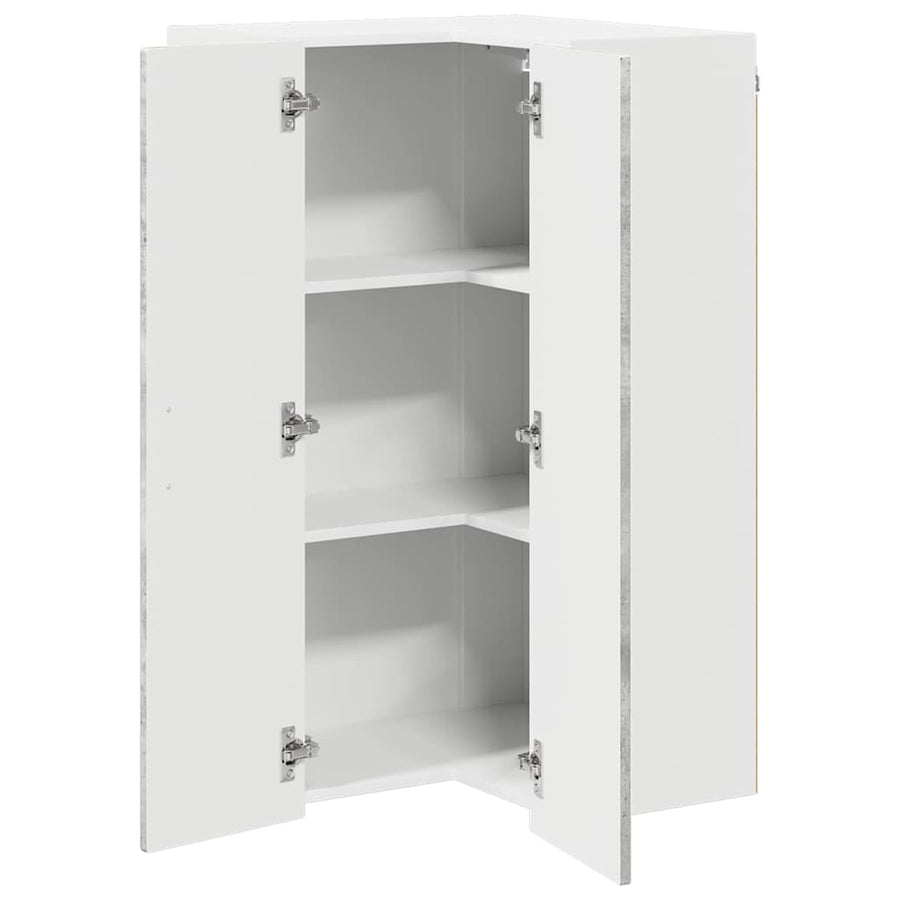 Keukenkast aan de muur met plank Beton Grijs 57 x 57 x 100 cm