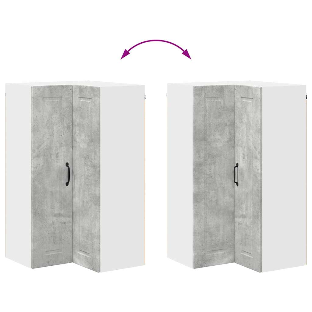 Keukenkast aan de muur met plank Beton Grijs 57 x 57 x 100 cm