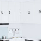 Keukenkast 57x57x100 cm bewerkt hout hoogglans wit