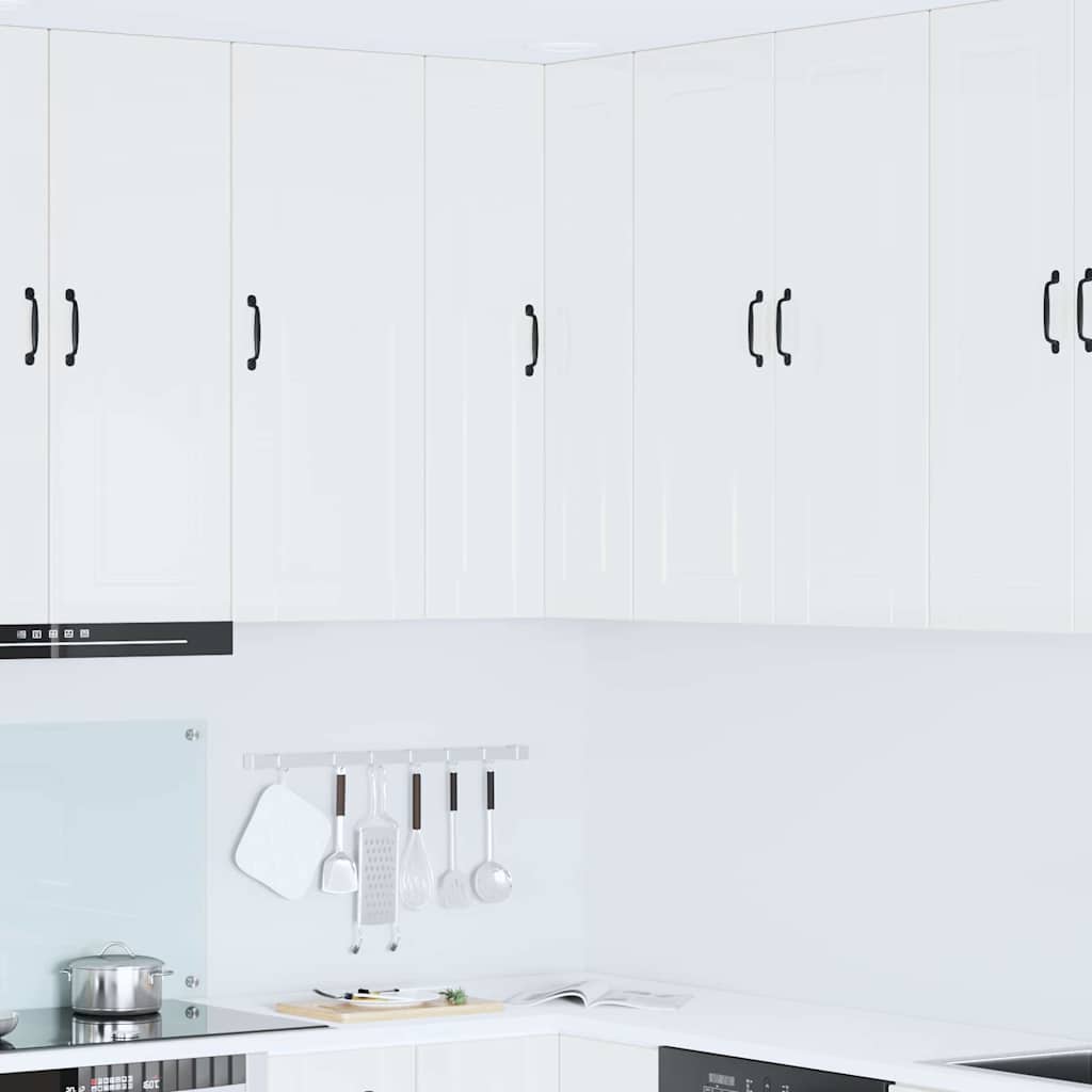 Keukenkast aan de muur met plank Hoogglans wit 57 x 57 x 100 cm