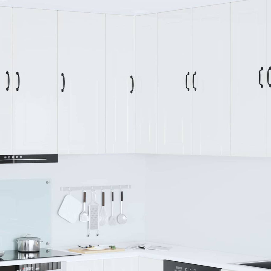 Keukenkast aan de muur met plank Hoogglans wit 57 x 57 x 100 cm