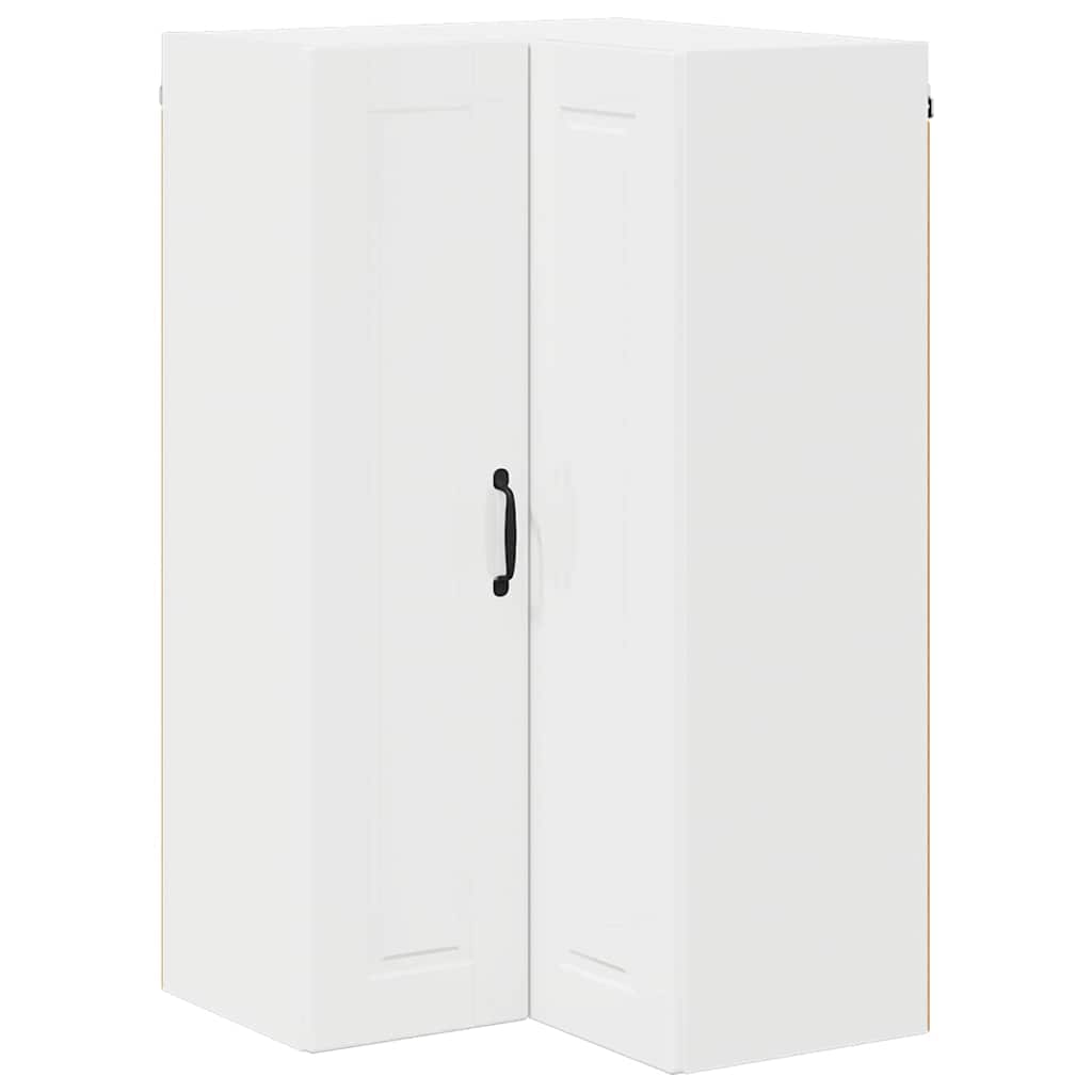 Keukenkast aan de muur met plank Hoogglans wit 57 x 57 x 100 cm